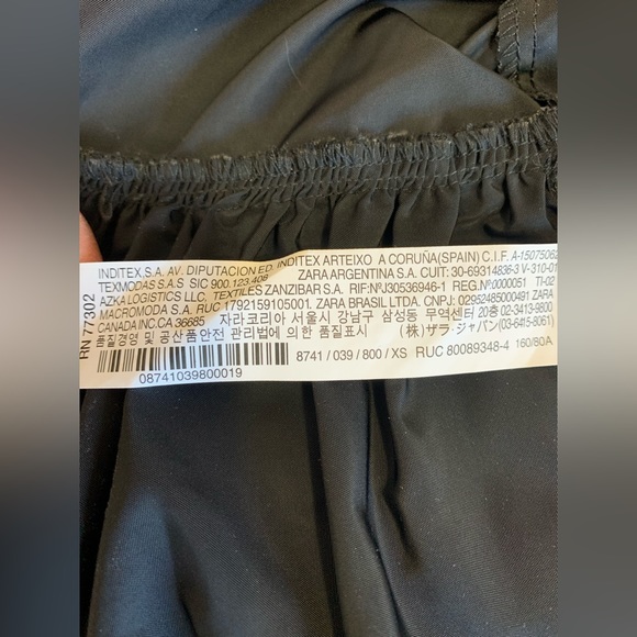 Zara Dresses | Zara Tiered Tie Front Mini Dress Black  It is new bohemian style - Picture 5 of 9